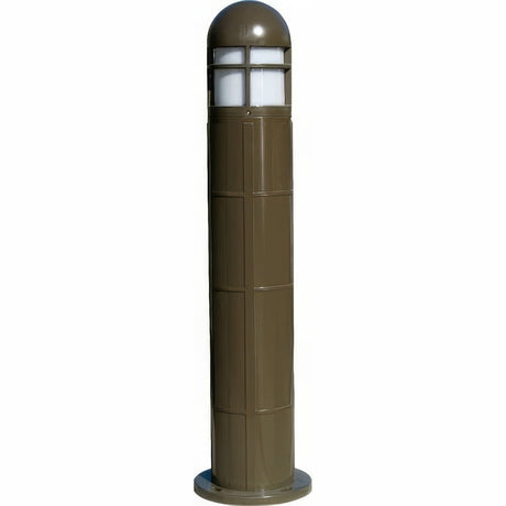 Dabmar Lighting D140-L12-30K-BZ bronze bollard