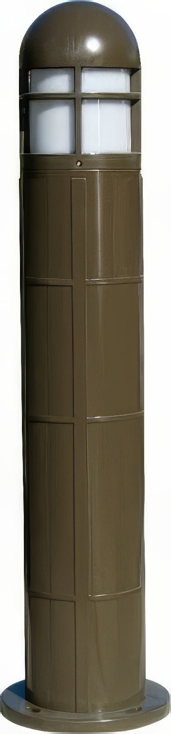 Dabmar Lighting D140-L12-30K-BZ bronze bollard