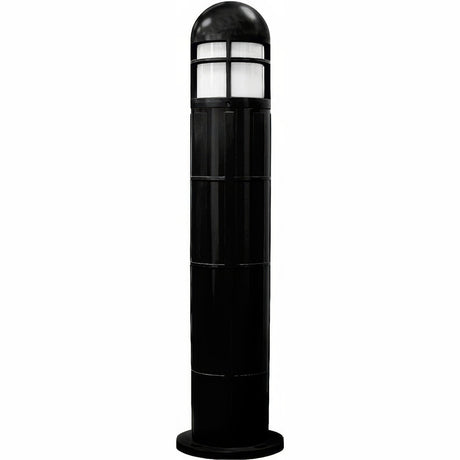 Dabmar Lighting D140-L12-40K-B black bollard