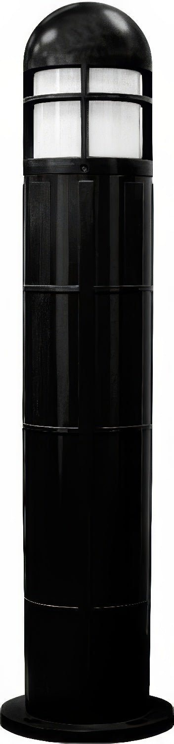 Dabmar Lighting D140-L12-40K-B black bollard