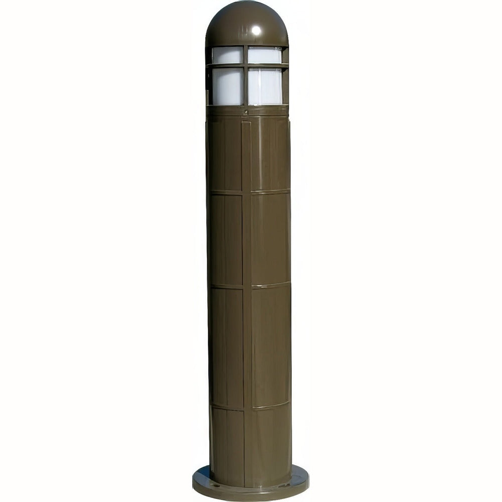 Dabmar Lighting D140-L12-40K-BZ bronze bollard