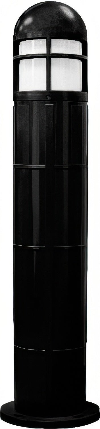 Dabmar Lighting D140-L12-50K-B black bollard