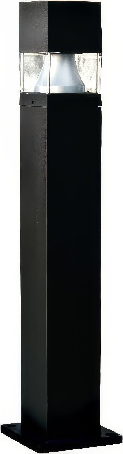 Dabmar Lighting D150-L12-40K-B black bollard