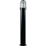 Dabmar Lighting D3176-B Powder Coated Steel Bollard Black