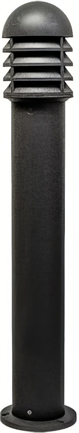 Dabmar Lighting D3400-L12-50K-B-CLR black bollard
