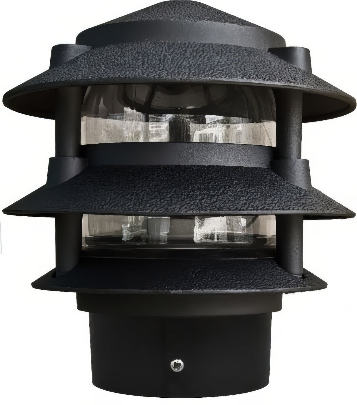 Dabmar Lighting D5000-L6-30K-3B-B black pagoda light