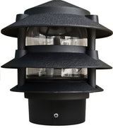 Dabmar Lighting D5000-L6-30K-3B-B black pagoda light