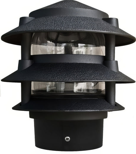 Dabmar Lighting D5000-L6-30K-3B-B black pagoda light