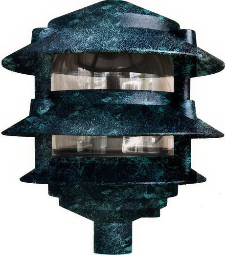 Dabmar Lighting D5000-L6-30K-VG verde green pagoda light