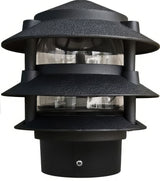 Dabmar Lighting D5000-L9-27K-3B-B black pagoda light