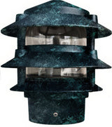 Dabmar Lighting D5000-L9-40K-3B-VG verde green pagoda light