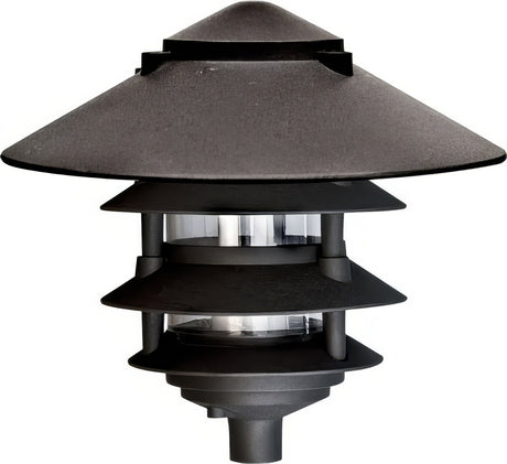 Dabmar Lighting D5100-L12-40K-10T-B black pagoda light