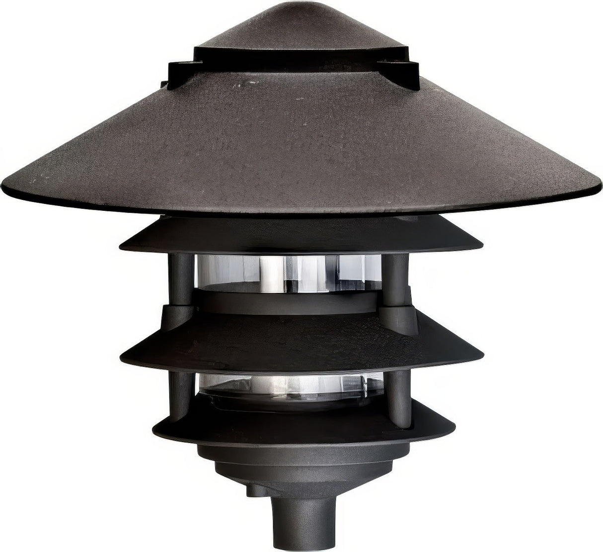 Dabmar Lighting D5100-L12-40K-10T-B black pagoda light
