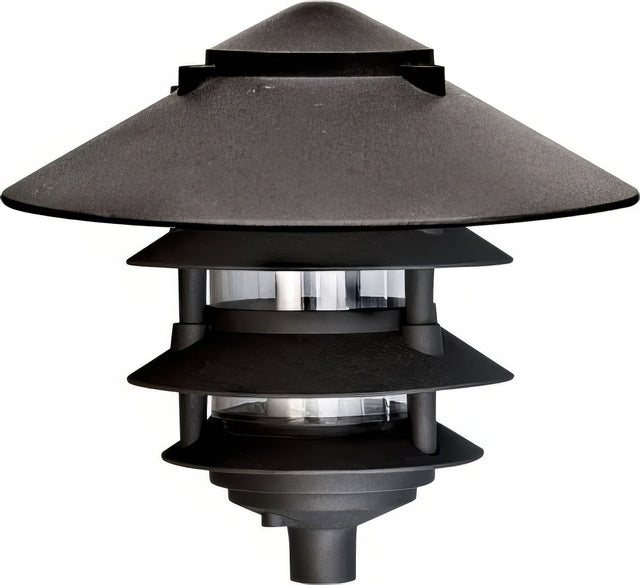 Dabmar Lighting D5100-L12-40K-10T-B black pagoda light