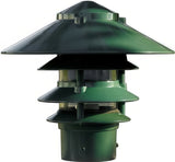 Dabmar Lighting D5100-L12-40K-310 Cast Alum Pagoda 4-Tier 3" Base 10" Top 120V G24 LED 12W 40K