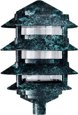 Dabmar Lighting D5100-L12-40K-VG verde green pagoda light