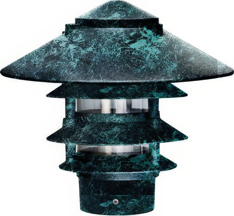 Dabmar Lighting D5100-L12-50K-310-VG verde green pagoda light