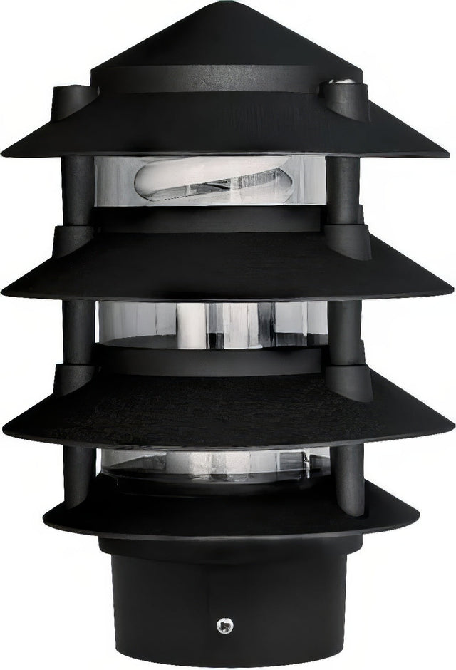 Dabmar Lighting D5100-L12-50K-3B-B black pagoda light