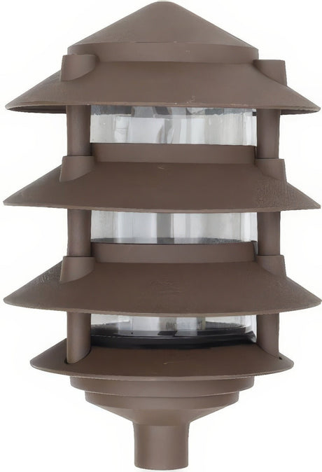 Dabmar Lighting D5100-L12-50K-BZ bronze pagoda light