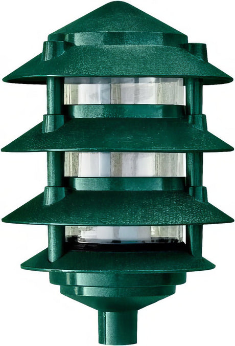 Dabmar Lighting D5100-L12-50K-G green pagoda light