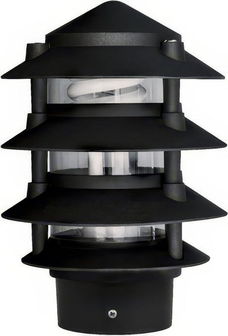 Dabmar Lighting D5100-L6-30K-3B-B black pagoda light