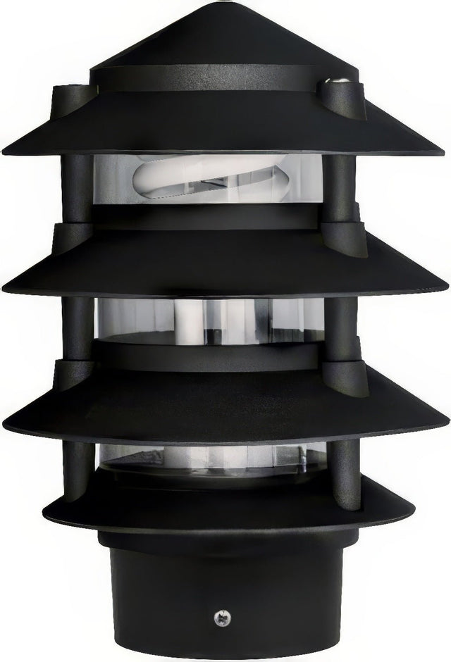 Dabmar Lighting D5100-L6-30K-3B-B black pagoda light
