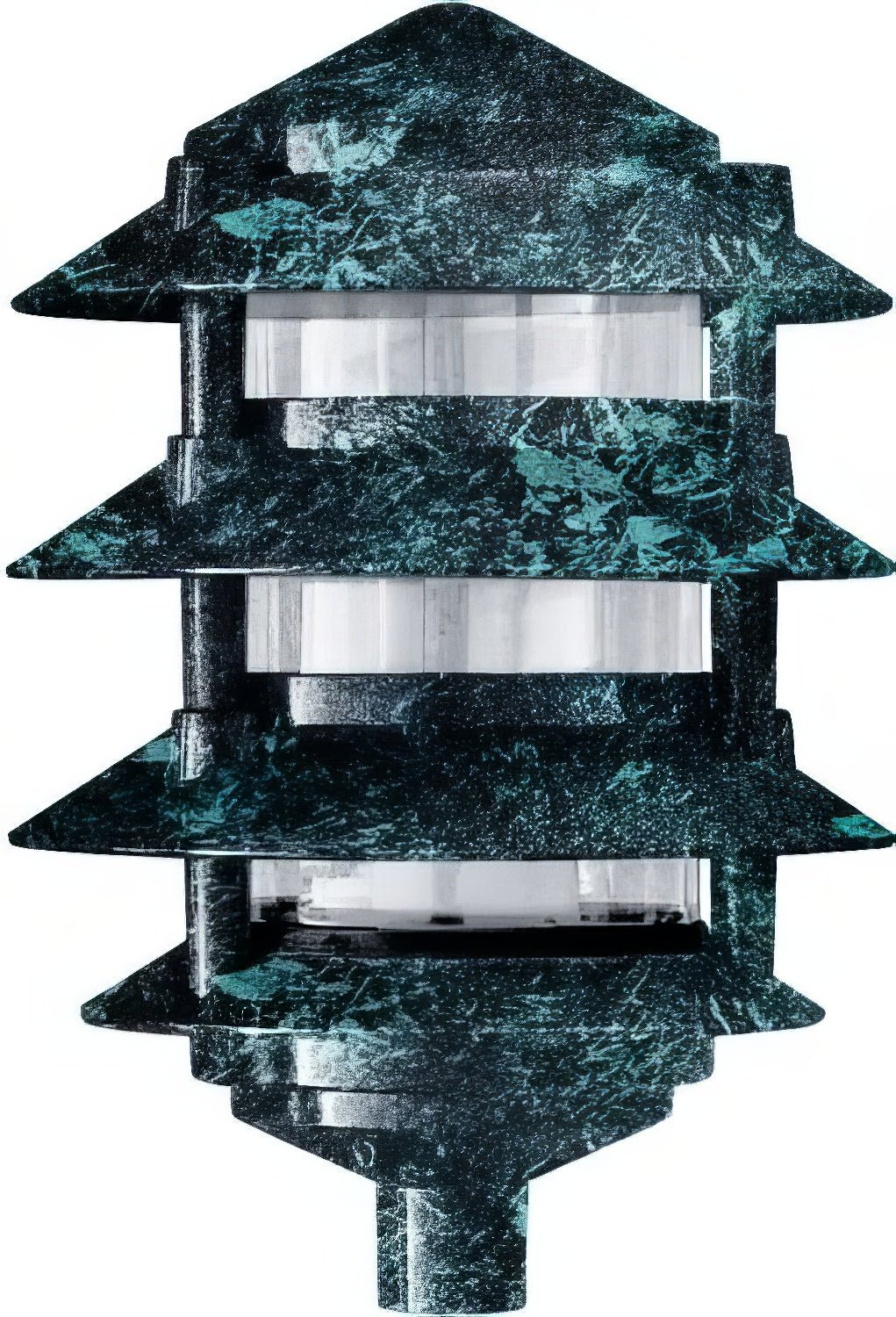 Dabmar Lighting D5100-L6-30K-VG verde green pagoda light