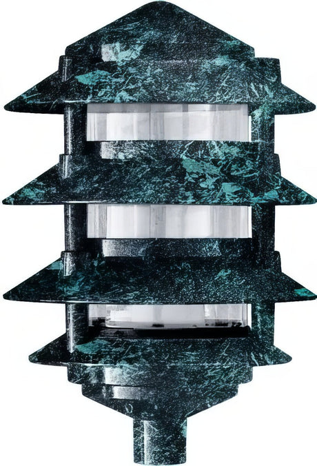 Dabmar Lighting D5100-L6-30K-VG verde green pagoda light