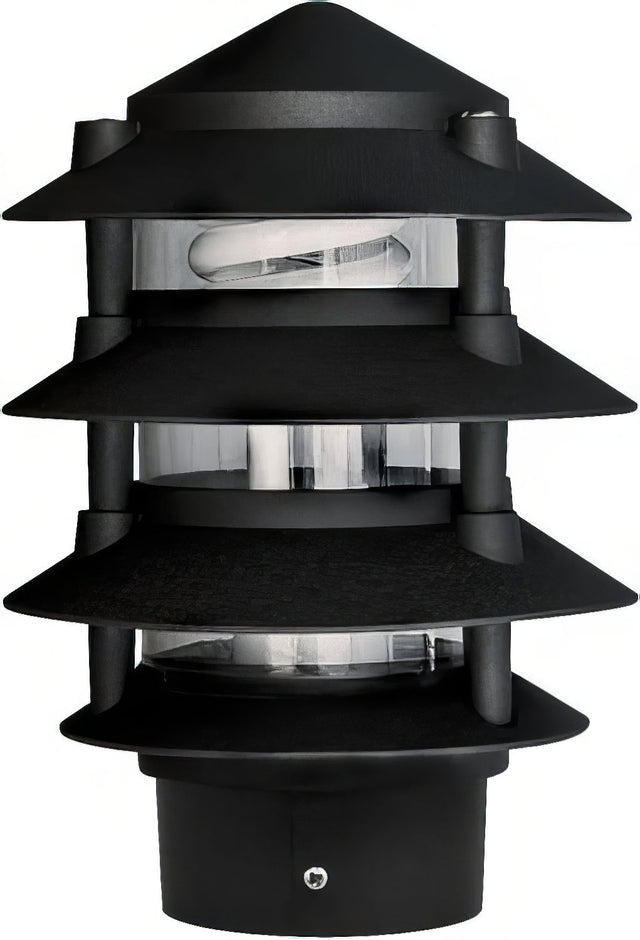 Dabmar Lighting D5100-L9-27K-3B-B black pagoda light