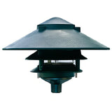 Dabmar Lighting D5300-G Cast Aluminum Three Tier Pagoda Light Green
