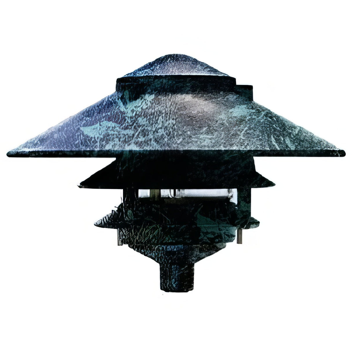 Dabmar Lighting D5300-VG Cast Aluminum Three Tier Pagoda Light Verde Green