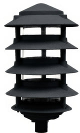 Dabmar Lighting D5500-10T-B black pagoda light