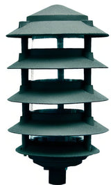 Dabmar Lighting D5500-10T-G green pagoda light