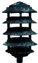 Dabmar Lighting D5500-10T-VG verde green pagoda light