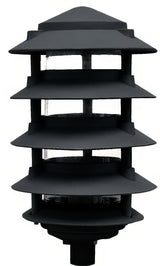 Dabmar Lighting D5500-B black pagoda light