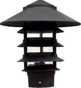 Dabmar Lighting D5500-L12-30K-310-B black pagoda light