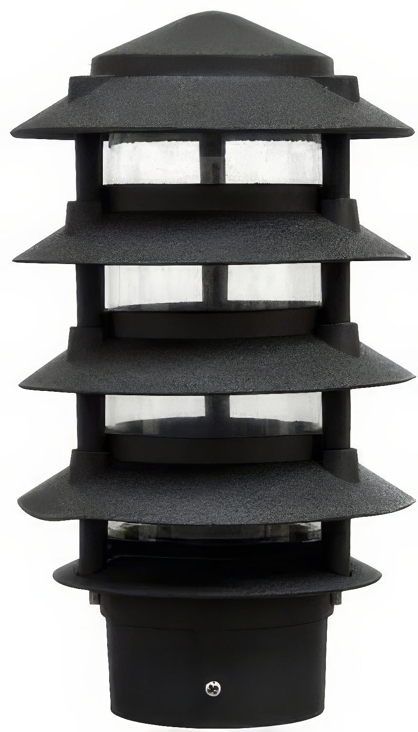 Dabmar Lighting D5500-L12-30K-3B-B black pagoda light