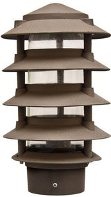 Dabmar Lighting D5500-L12-30K-3B-BZ bronze pagoda light