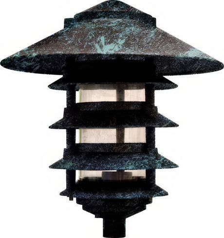 Dabmar Lighting D5500-L12-40K-10T-VG verde green pagoda light