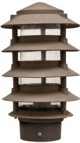 Dabmar Lighting D5500-L12-40K-3B-BZ bronze pagoda light