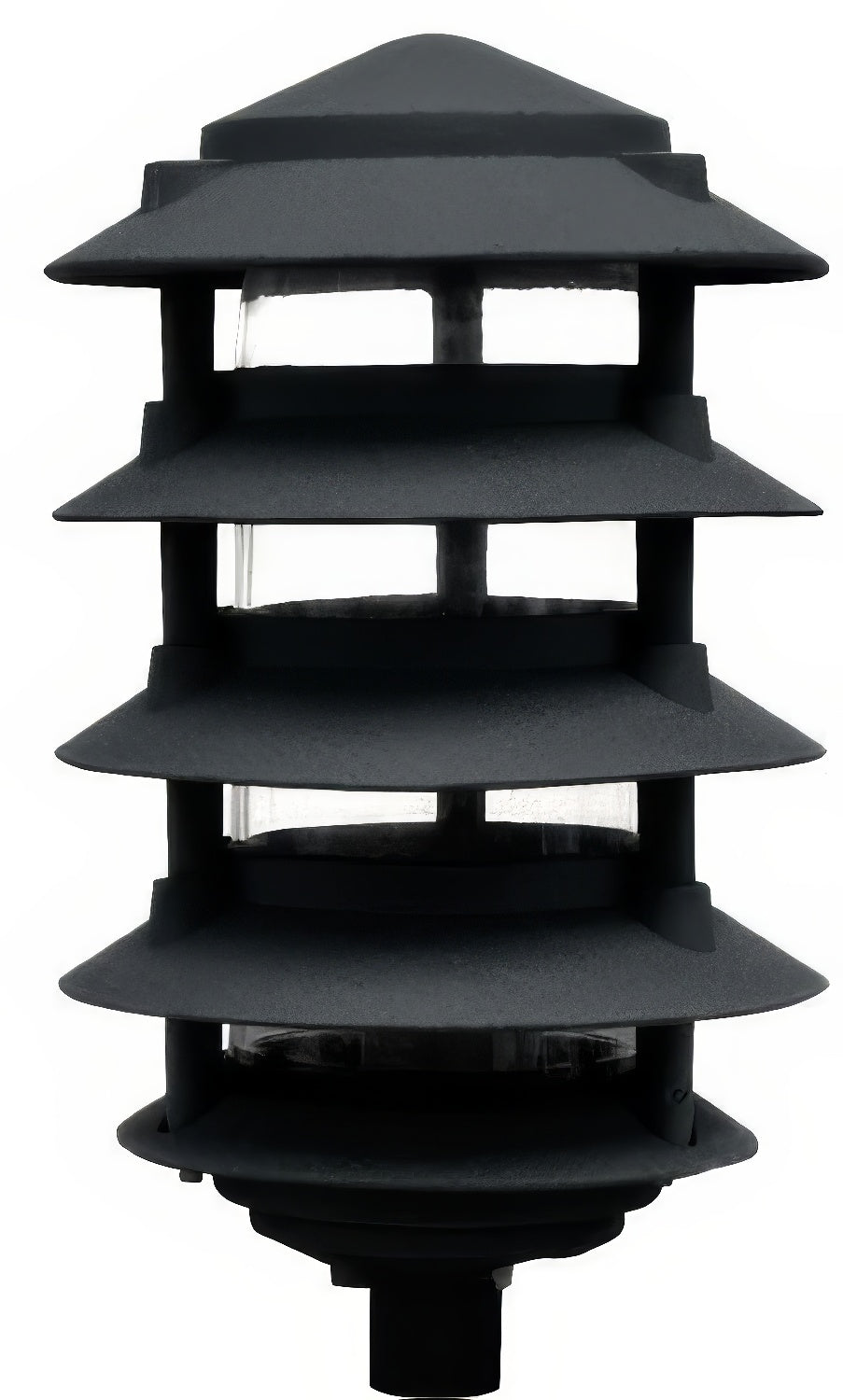 Dabmar Lighting D5500-L12-40K-B black pagoda light