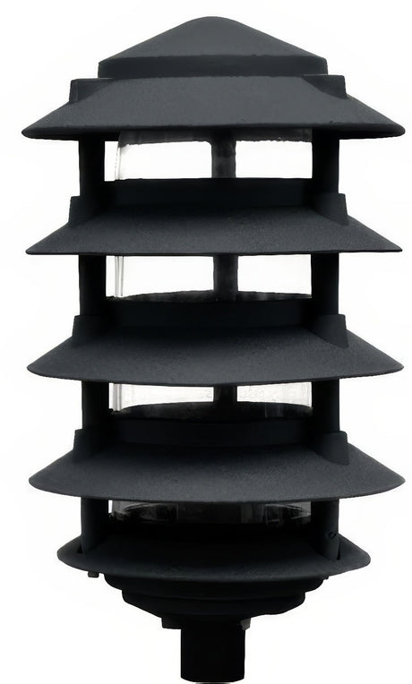 Dabmar Lighting D5500-L12-40K-B black pagoda light