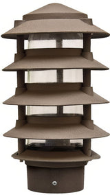 Dabmar Lighting D5500-L12-50K-3B-BZ bronze pagoda light