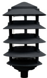 Dabmar Lighting D5500-L12-50K-B black pagoda light