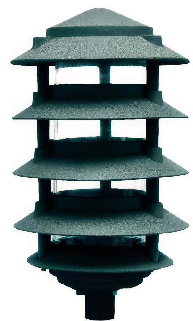 Dabmar Lighting D5500-L12-50K-G green pagoda light