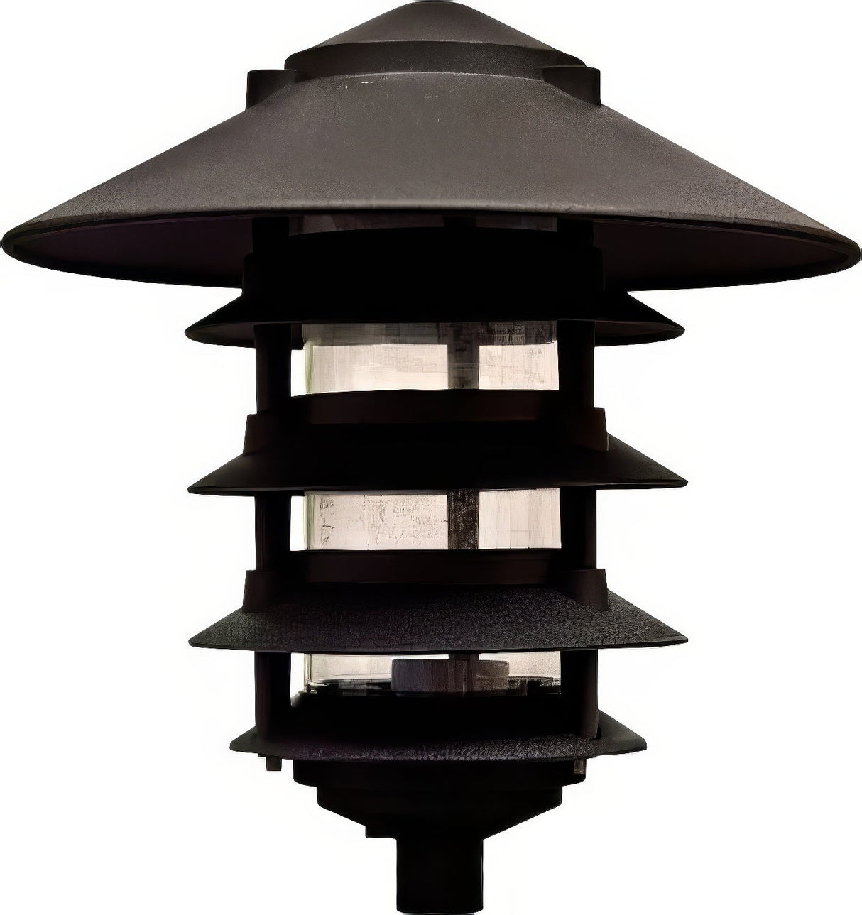 Dabmar Lighting D5500-L6-30K-10T Cast Alum Pagoda 5-Tier 1/2" Base 10" Top 120V E26 LED 6W 30K
