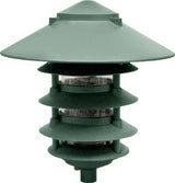 Dabmar Lighting D5500-L6-30K-10T Cast Alum Pagoda 5-Tier 1/2" Base 10" Top 120V E26 LED 6W 30K