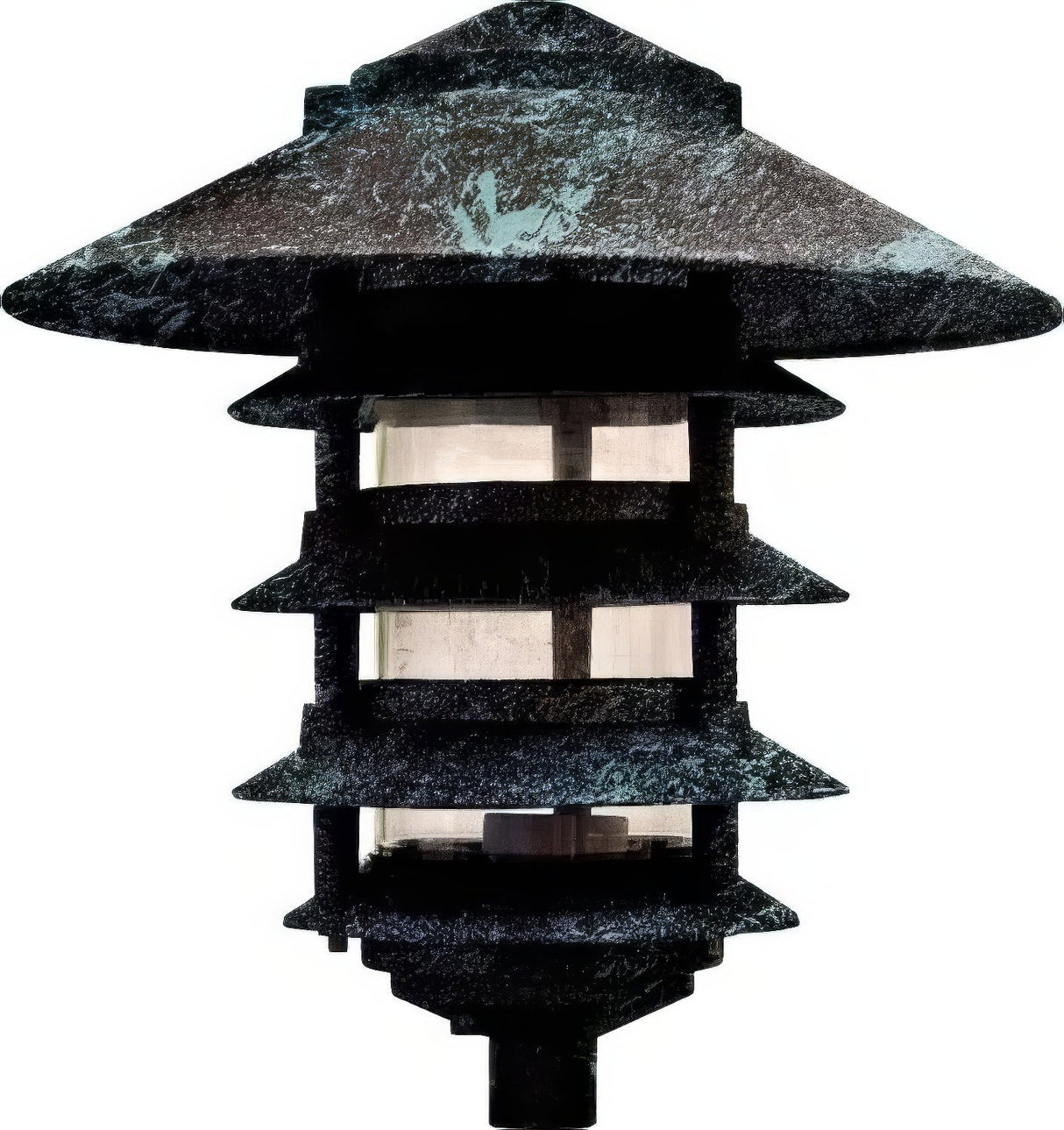 Dabmar Lighting D5500-L6-30K-10T Cast Alum Pagoda 5-Tier 1/2" Base 10" Top 120V E26 LED 6W 30K