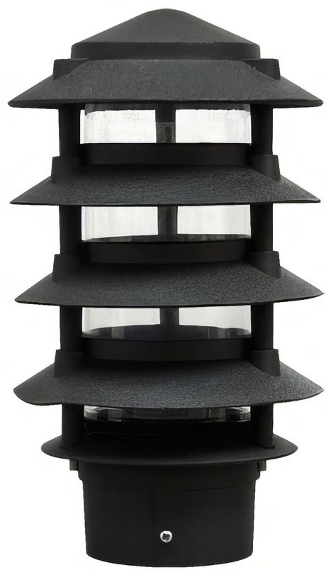 Dabmar Lighting D5500-L6-30K-3B-B black pagoda light