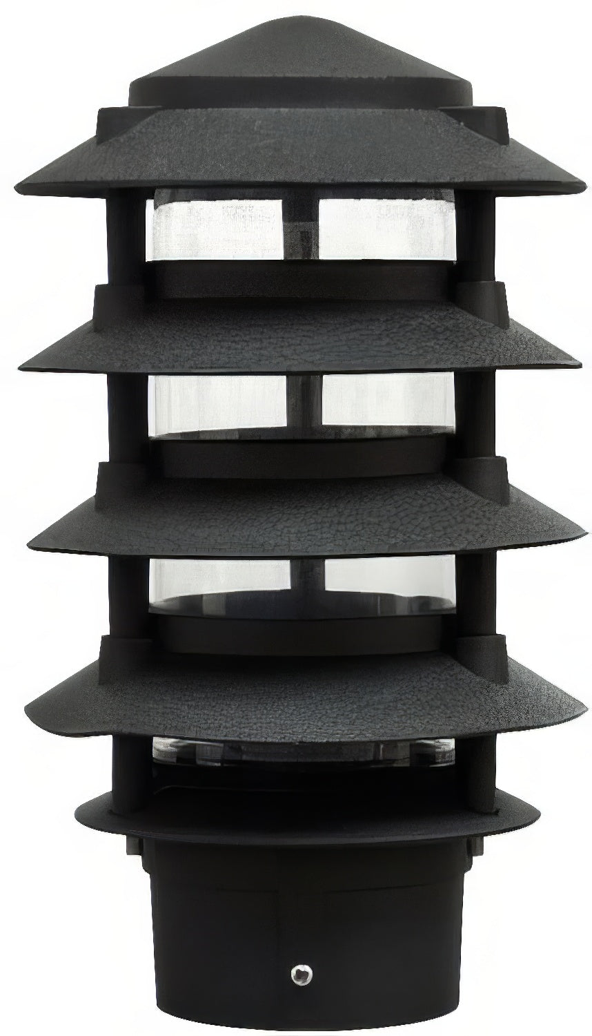 Dabmar Lighting D5500-L6-30K-3B-B black pagoda light